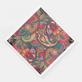 カラフルペイズリーフローラオーナメント (コーナー)