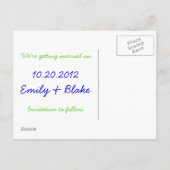 カラフルペイズリー日付はがきを保存 案内ポストカード (裏面)