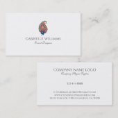 カラフルペイズリー素ミニマルデザイン 名刺 (正面/裏面)