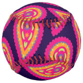 カラフルペイズリー ソフトボール (裏面)