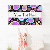 カラフルペイズリー、ペイズリーパターン、ペルシャペイズリー 横断幕 (インサイチュ)