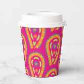 カラフルペイズリー 紙コップ (裏面)