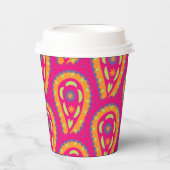カラフルペイズリー 紙コップ (正面)