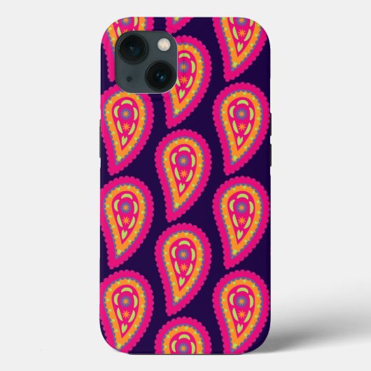 カラフルペイズリー Case-Mate iPhoneケース (裏面)