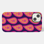 カラフルペイズリー iPhoneケース (裏面横)
