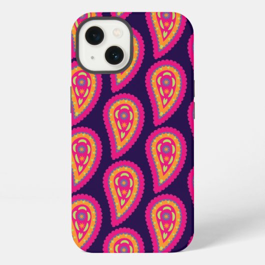カラフルペイズリー iPhoneケース (裏面)