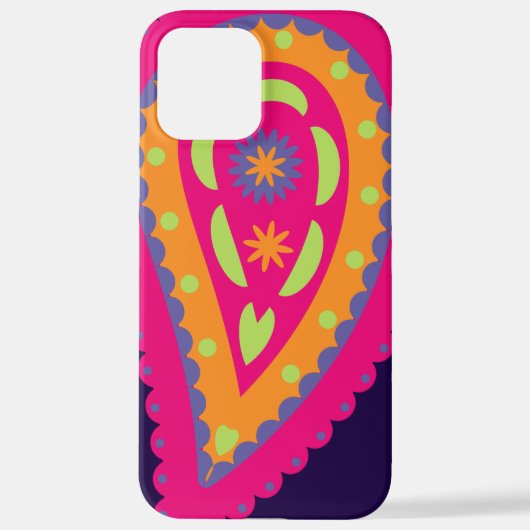 カラフルペイズリー iPhoneケース (裏面)