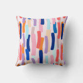 カラフルペイントブラシの線パターン クッション (裏面)