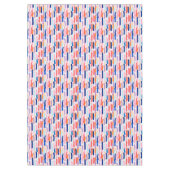 カラフルペイントブラシの線パターン テーブルクロス (正面)