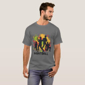 カラフルペイントボールシーン Tシャツ (正面フル)