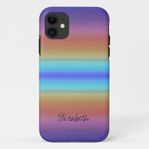 カラフルペイント レインボー アブストラクト #2 iPhone 11 ケース
