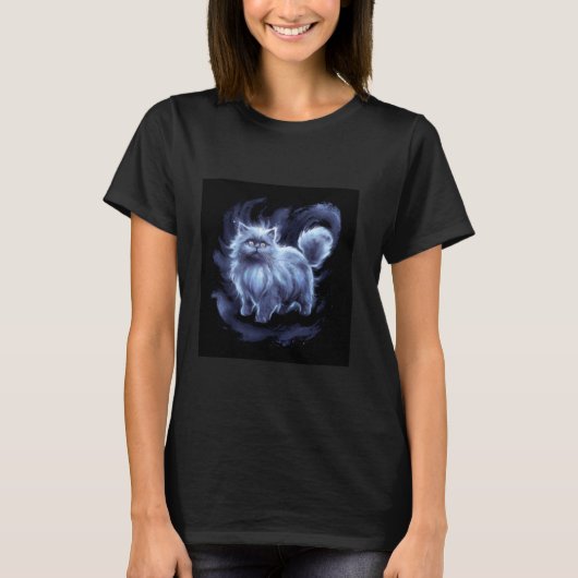 カラフルペルシャ猫 Tシャツ (正面)
