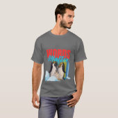 カラフルペンギンの家族愛 Tシャツ (正面フル)