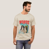 カラフルペンギンの家族愛 Tシャツ (正面フル)