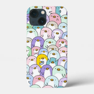 カラフルペンギン鳥デザイン iPhone 13 MINIケース