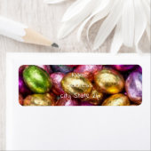 カラフルホイルチョコレートイースターエッグ ラベル (インサイチュ)