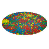 カラフルホットメッ数々のスブラスト色の虹 カッティングボード (角)