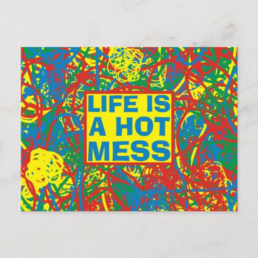 カラフルホットメッ数々のスブラスト色の虹 ポストカード (正面)