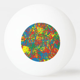 カラフルホットメッ数々のスブラスト色の虹 卓球ボール