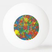 カラフルホットメッ数々のスブラスト色の虹 卓球ボール (裏面)