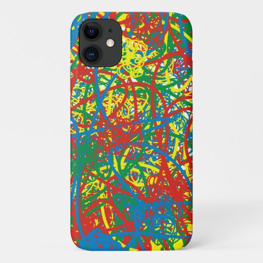 カラフルホットメッ数々のスブラスト色の虹 Case-Mate iPhoneケース (裏面)