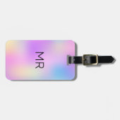 カラフルホログラフィ背景3 ラゲッジタグ (正面横)