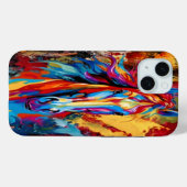 カラフルホースアブストラクトモバイルケース Case-Mate iPhoneケース (裏面 (横))