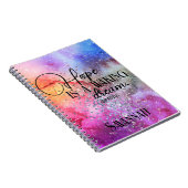 カラフルホープ感動的引用文 ノートブック (右側)