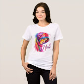 カラフルホーリー婦人Tシャツ トライブレンドTシャツ (正面全面)