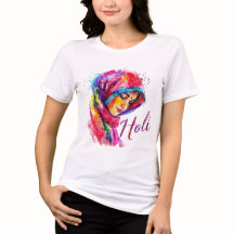カラフルホーリー婦人Tシャツ