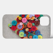 カラフルボタンのハート Case-Mate iPhoneケース (裏面 (横))