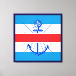 カラフルボタン付きカスタマイズいかりCanvas Prin キャンバスプリント