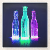 カラフルボトル ガラスコースター (正面)