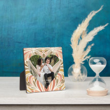 カラフルボヘミアンプリントハート写真付き年