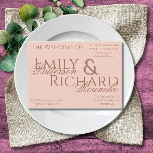 カラフルボヘミアンミニマリストピンクの招待状 招待状