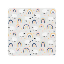 カラフルボヘミアンミーイー虹柄プリント