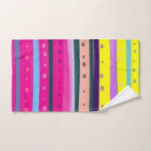 カラフルボヘミアン抽象芸術アート バスタオルセット (ハンドタオル)