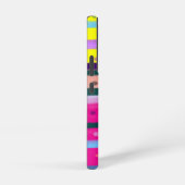 カラフルボヘミアン抽象芸術アート SAMSUNG GALAXYケース (右側面)