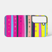 カラフルボヘミアン抽象芸術アート SAMSUNG GALAXYケース (裏面横)