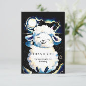 カラフルボホひつじの誕生日 サンキューカード (スタンド正面)