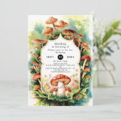 カラフルボホキノコ誕生日 招待状 (スタンド正面)