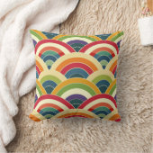 カラフルボホレインボー クッション (ブランケット)