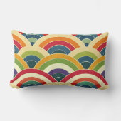 カラフルボホーレインボー ランバークッション (正面)