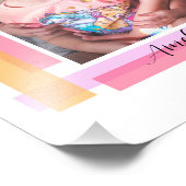 カラフルボーダー - フォトアートギフト フォトプリント            (角)