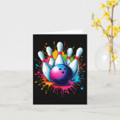 カラフルボーリング カード (黄色い花)