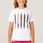 カラフルボールペンセット Tシャツ (正面)
