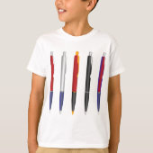 カラフルボールペン セット Tシャツ (正面)