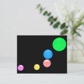 カラフルボール ポストカード (スタンド正面)