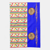 カラフルポカドー投げ飾りキッチンタオル キッチンタオル (縦)