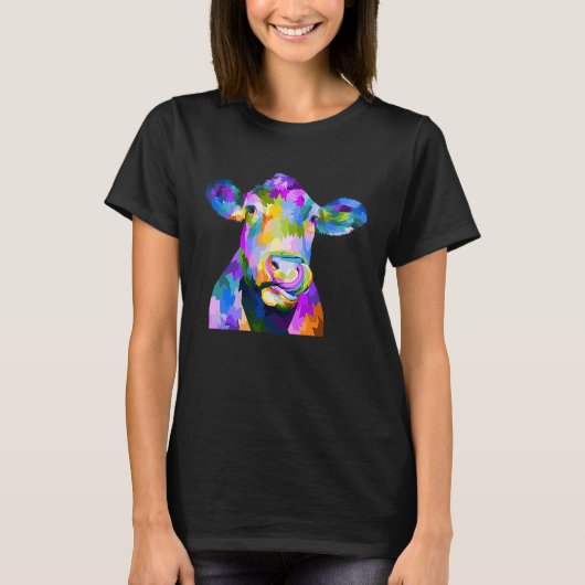 カラフルポップカウ Tシャツ (正面)